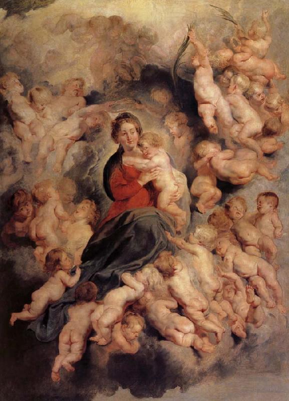  La Vierge a l'enfant entoure des saints Innocents
